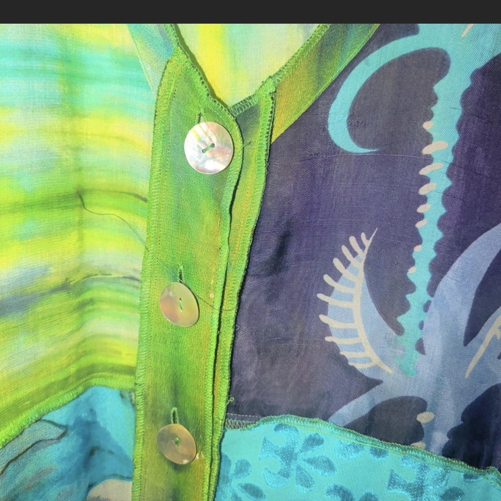 Colorful Button-Down Kaftan - image 3